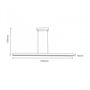 Lustra tip pendul Reyna, LED, lemn, natur, 4 x 121,1 x 5,6 cm - Img 3