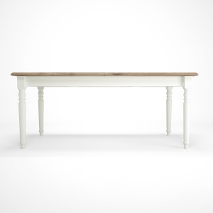 Masa extensibila 180/260 cm alb/stejar natur Provence - Img 2