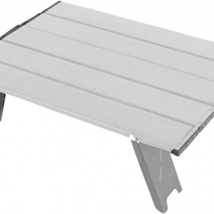 Masa laterala pliabila MOVKZACV, aluminiu/ABS, alb, 41,2 x 29 x 13 cm