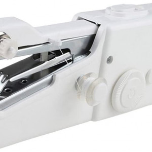 Masina de cusut portabila pentru reparatii rapide, alb, plastic/metal, 210 x 65 x 30 mm - Img 1