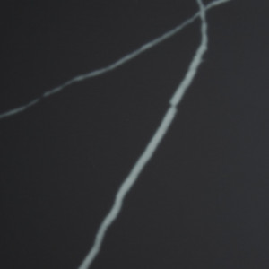 Masuta de cafea Antigua, blat din sticla, efect marmura/ negru, 80 x 45 cm - Img 6