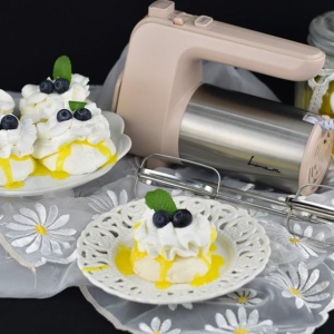 Mixer de mana Fram FHM-400CR, Putere 400W, 6 viteze + Turbo, Crem - Img 3