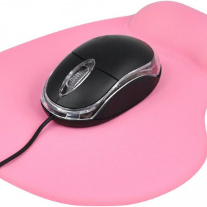 Mousepad TRIXES, cauciuc, roz, 23.5 x 19 cm