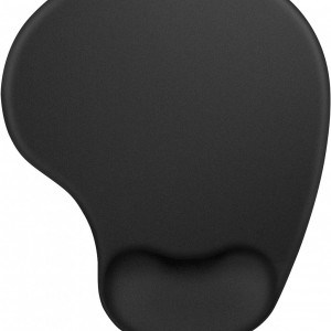 Mousepad ZYB, cauciuc/spuma cu memorie, negru, 24 x 21 cm