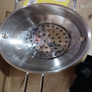 Navaris storcator alimente inox, bol Ø20.5cm, 3 site interschimbabile 3/5/8mm, pentru piure/supe/sosuri, argintiu - Verificat A · Re-Bloom - Img 5