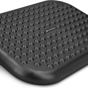Navaris suport ergonomic picioare birou, plastic, 44.8x33.5 cm, inclinare reglabila 0-15°, butoane masaj, picioare cauciuc anti-alunecare, negru - Verificat A · Re-Bloom