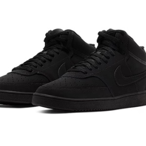 Nike, Pantofi sport mid-high Court Vision, Negru, 41, Resigilat, Grad A
