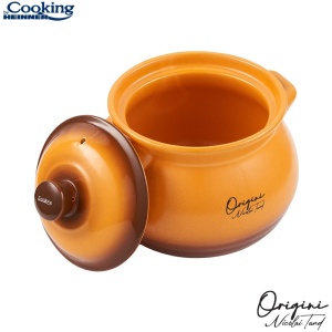 Oala ceramica cu capac Cooking by Heinner - Origini Chef Nicolai Tand, 14.5 x 16 cm, 3 L - Img 2