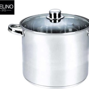 Oala cu capac Michelino XXL, 21 litri, 34 cm, otel inoxidabil, argintiu - Img 2
