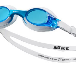 Ochelari inot copii Nike Lil Swoosh, alb, Resigilat, Grad A