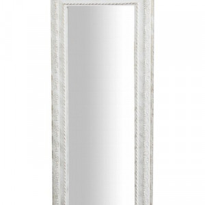 Oglinda de perete Ione, lemn, alb, 90 x 35 x 2 cm - Img 3