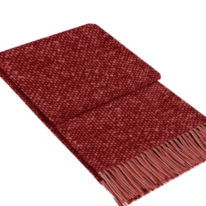Patura Texas Dilios, 140x200 cm, 20% lana, 40% poliester, 40% acryl, Rosu, Resigilat, Grad A