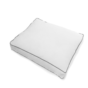 Perna Ecolux by CEDA HOME, 100% Bumbac organic, 60X80cm, cu fibre siliconice, banda de satin