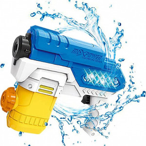 Pistol cu apa electric pentru copii HITNEXT, ABS, multicolor, 300 ml