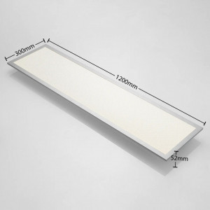Plafoniera Gelora, LED, plastic/aluminiu, alb/argintiu, 120 x 30 x 5,2 cm - Img 5