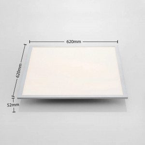 Plafoniera Kjetil, LED, RGB, aluminiu/plastic, gri/alb, 62 x 62 x 5,2 cm - Img 6