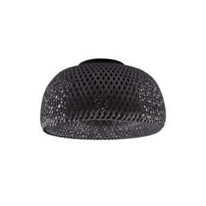 Plafoniera Lindby Eskil. metal/bambus, negru, 46,5 cm