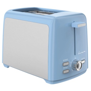 Prajitor de paine Fram FTP-8007SSBL, Putere 800W, 2 felii, 7 niveluri rumenire Albastru/Argintiu