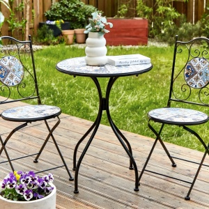 Produs Resigilat Masa bistro Re-Bloom Civita, fier/ceramica, 60x60x75 cm, 2 persoane, multicolor - Verificat A - Img 2