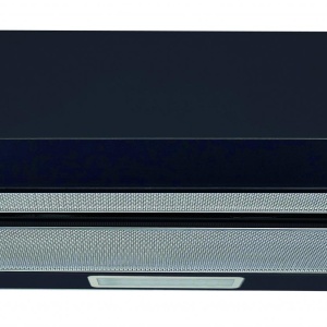 Produs Resigilat Telescopic cooker hood Heinner HTCH-440GBK, 60cm, Max suction power: 325 m3/h, 2 power levels, Motor: 1 x 65W, LED light: 1 x 2W, 2 aluminum filters, Air outlet diameter: 150 mm, Dimensions ( WxDxH): 60x(28-43)x17.6 cm, Color: Black glass - Img 1