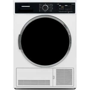 Produs Resigilat Uscator de rufe cu condensare Heinner HCD-V904B, Capacitate incarcare 9kg, Clasa energetica B, 15 programe de uscare, Design elegant cu panel negru si usa cromata, Display LED, Program rapid camasi 12 min, Program expres 29 min, Program B