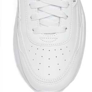 Puma, Pantofi sport din piele ecologica Cilia Mode, Alb, 37.5, Resigilat, Grad A - Img 3