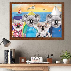 Puzzle cu 1000 de piese AICHUANGBAO, koala, hartie, multicolor, 50 x 70 cm - Img 2