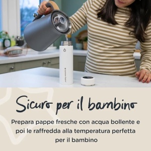 Racitor lapte bebelusi, GOPREP, Tommee Tippee, dispenser si perie de curatare, Resigilat, Grad A - Img 2