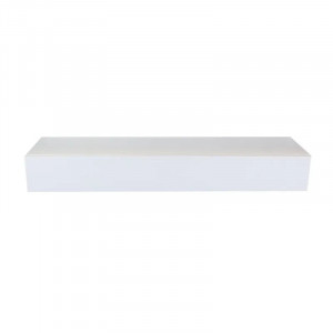 Raft cu sertar pentru depozitare Federico, MDF, alb, 60 x 15 x 8 cm