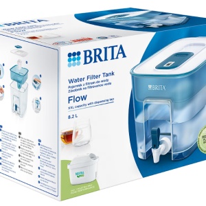 Recipient filtrant Brita Flow XXL Maxtra PRO, 8.2L, albastra, Resigilat, Grad A