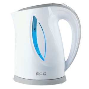RESIGILAT - Cana electrica fierbator ECG RK 1758 gri, 1,7 L, 2000 W, plastic de calitate BPA FREE - Img 1