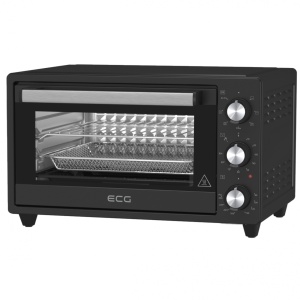 RESIGILAT - Cuptor electric ECG ET 2001B Airfry, 20 L, 1500 W, 80–250 °C, timer 90 min, 7 functii presetate, convectie, negru