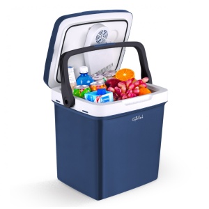 RESIGILAT - Lada frigorifica auto cu functie de incalzire si racire Gallet GALMC24E, 24 litri, 12V, 230V, albastru - Img 2