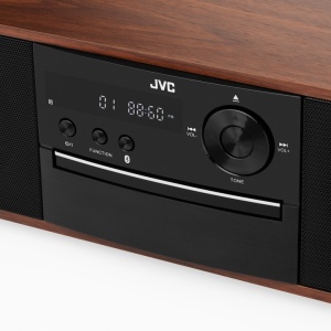 RESIGILAT - Microsistem audio JVC RD-E761, 16 W, Bluetooth, FM, player CD, USB, conversie CD audio in mp3, intrare AUX, lemn - Img 4