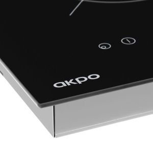 RESIGILAT Plita Incorporabila Akpo PKA 30 830/2, Inductie, 3000w, 2 zone de gatit, 30cm, Negru - Img 5