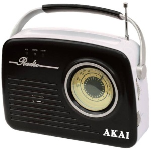 RESIGILAT Radio Akai APR-11BK, USB, SD card, Negru