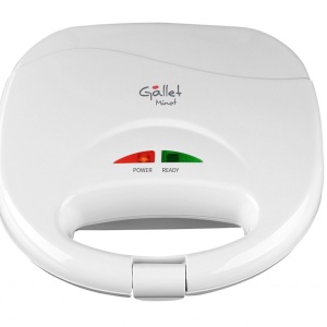 RESIGILAT - Sandwich maker Gallet Minot CRO609, 750 W, 2 sandwich-uri patrate, alb