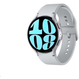 RESIGILAT Smartwatch Samsung Watch 6 SM-R945 4G LTE, ecran AMOLED 1.47, 2GB RAM, 16GB Flash, Bluetooth 5.3, Carcasa Aluminiu, 44mm, Waterproof 5ATM, Argintiu