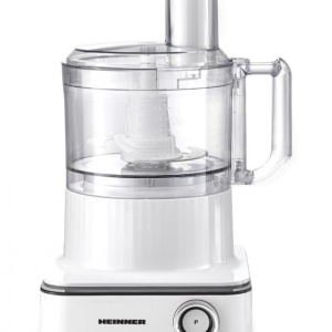 Robot de bucatarie Heinner FineGourmet HFP-K1000WP, Putere 1000W, 6 viteze+pulse, Bol procesare: 2.3L, Lame inox, Storcator citrice, Alb - Img 1