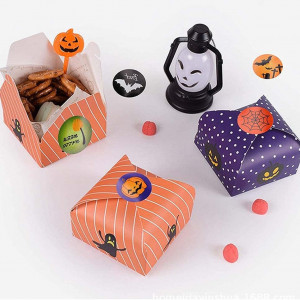 Rola cu 500 stickere pentru Halloween NT-ling, hartie, multicolor, 2,5 cm - Img 6