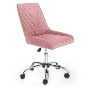 Scaun birou copii HM Rico roz, 55x57x89 cm - Img 1