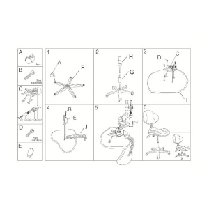 Scaun birou copii SL G2 rosu/negru - Img 3