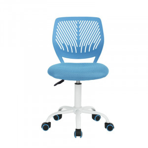 Scaun de birou ergonomic Valerii, albastru, 50,5 x 50,5 x 87 cm - Img 7
