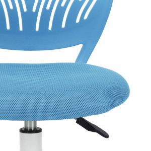 Scaun de birou ergonomic Valerii, albastru, 50,5 x 50,5 x 87 cm - Img 5