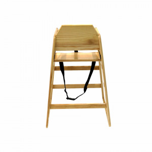 Scaun înalt pentru copii Oypla din lemn natural - Img 4