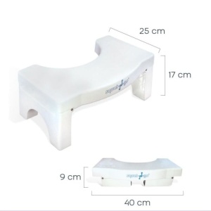 Scaun pentru toaleta Squat-n-Go, alb, 40x9x25 cm, Resigilat, Grad A - Img 2