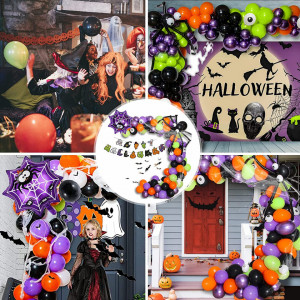 Set 125 decoratiuni Halloween heekpek, multicolor, latex/PVC - Img 2