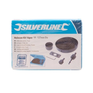 Set 16 piese carote lemn, 19 - 127mm, Silverline
