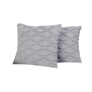 Set 2 fete de perna JULIYEH, poliester, gri, 50 x 50 cm