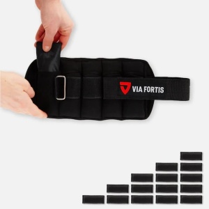 Set 2 greutati VIA FORTIS, pentru glezna si incheietura, 1.6 Kg, greutate reglabila, Resigilat, Grad A - Img 3